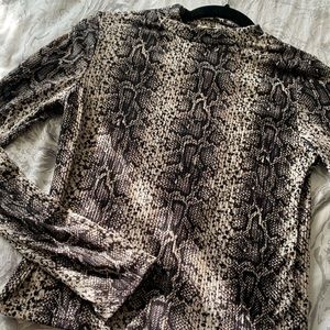 Rubbed Snakeskin Top